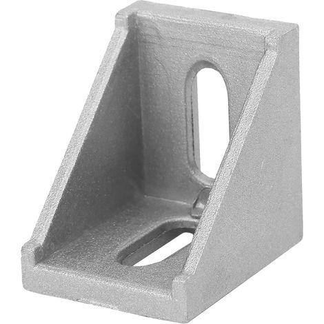 20 équerres d'angle en aluminium, 2 trous, en forme de L, pour profilés en aluminium 3030 (1/5)