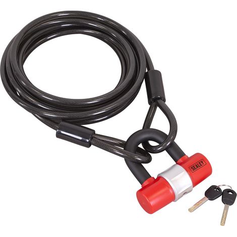 Sealey SHGCL5 Motorcycle Cable Lock 5m (1/5)