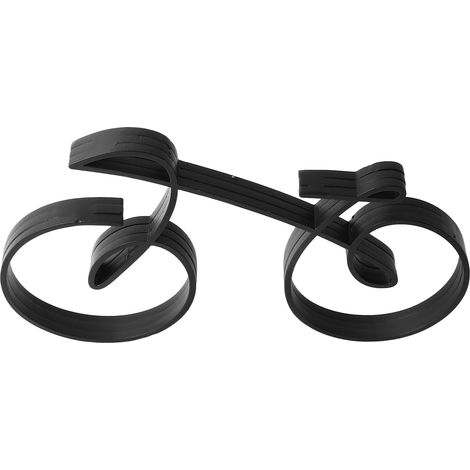 Sculpture de vélo élégante en fer forgé, style minimaliste, avec structure métallique. Décoration idéale pour les passionnés de cyclisme. (1/5)