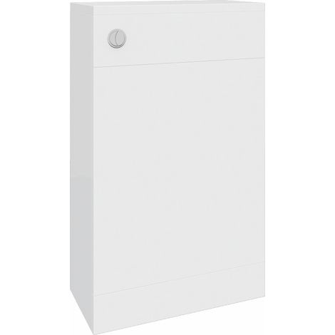 500mm Bathroom Back to Wall Toilet Unit White Painting Flat Pack (1/4)