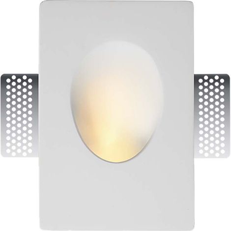 V-TAC Rechteckiger LED-Einbaustrahlerhalter GU10 in weißem Gips