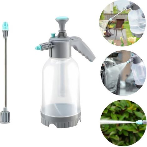 Arrosoir Pulvérisateur manuel Pichet d'irrigation Flacon pulvérisateur de nettoyage (2 L Transparent) (1/5)