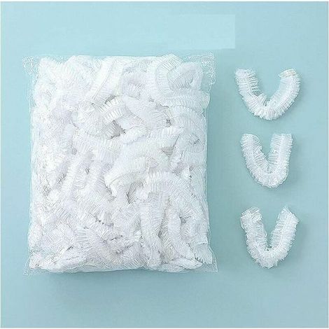 100PCS couvercles alimentaires transparent plastique éLastiques couvercle alimentaire extensible film etirable alimentaire reutilisable protéger les légumes fruit rangement frigo, (1/2)