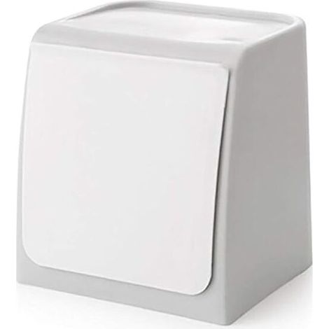 [NEVER USED] Mini Wall Mounted Trash can, Punch-free kitchen waste collection cup, waste collection bin for kitchen, bathroom, toilet, office - Gray