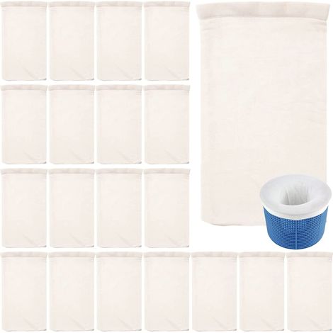 20-Pack Pool Skimmer Socks - Pool Filter, Basket, and Skimmer Savers - The Ideal Sock/Net/Saver (1/5)