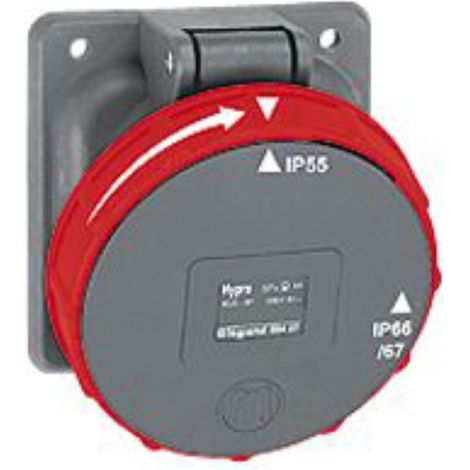 Prise fixe Hypra IP66/67-55 125A - 380V à 415V - 3P+T - LEGRAND