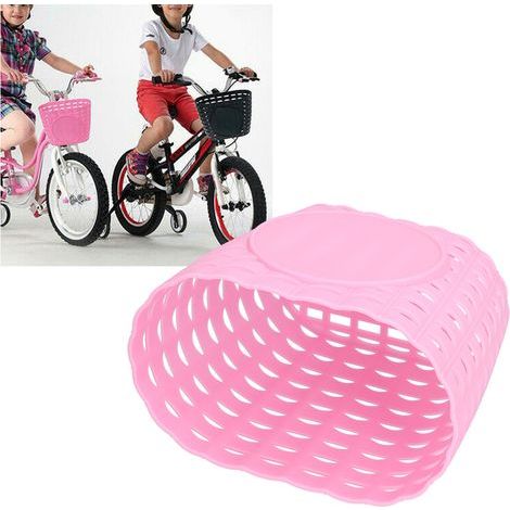 Panier de Vélo Enfant Renforcé, Résistant à l'Usure - Housse de Panier Rose pour Poussette et Courses (1/5)