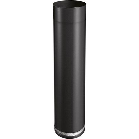 Teleskopverlängerung für Isotip-Anschluss - 500 Emaille - 0,7MM - Mattschwarz - Ø180 JONCOUX