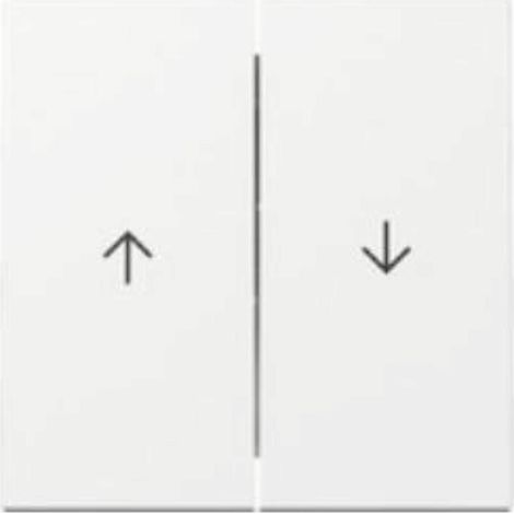 Wippen + Pfeilsymbol GIRA System 55 Reinweiß-glänzend (1/5)