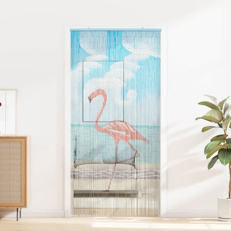 vidaXL Tenda per Porta Antinsetti multicolore 200 x 100 cm Bambù