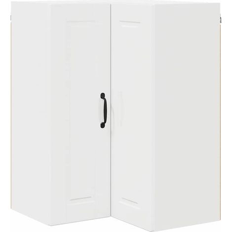 Meuble mural de cuisine，Armoire de cuisine Blanc brillant 57 x 57 x 80 cm CFW52655 (1/5)