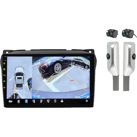 Radio para coche, soporte multimedia, controles en el volante, compatible con Suzuki Alto 2009-2016, PX4 (6 GB 128 GB) 360-a (1/2)