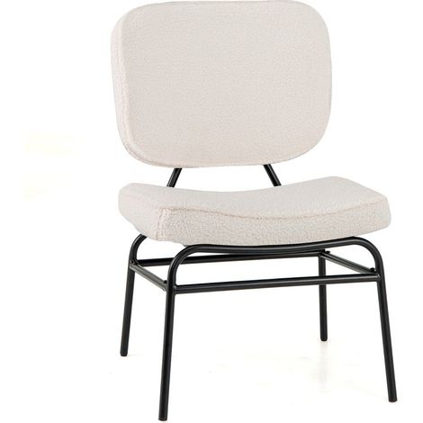 Esszimmerstuhl mit gebogenem sitz amp ruckenlehne sherpa kuchenstuhl polsterstuhl beige