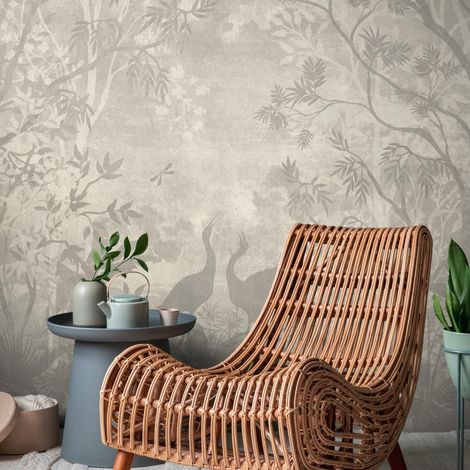 A.S. Creation Livingwalls Fototapete The Wall III 399181 Eine Rolle Ein Motiv 371 x 280 cm Beige Grau Creme (1/4)