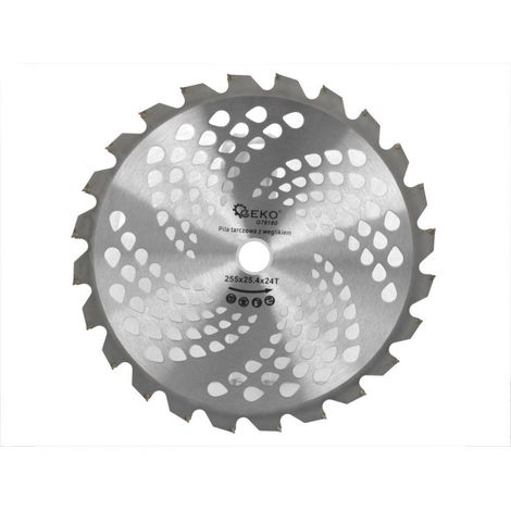Disco con punte in carburo per decespugliatore a benzina 255x25,4mmx24T (50) (1/3)