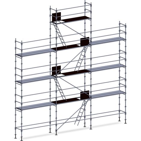 Echafaudage façadier 88 m² lisses planchers