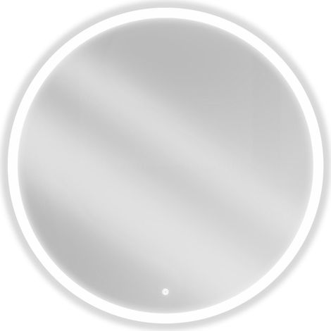 Mexen Oro espejo de baño iluminado, redondo 100 cm, LED 6000K, antivaho - 9824-100-100-611-00 (1/5)