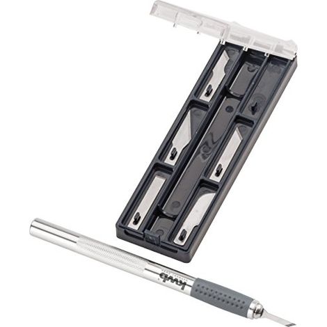 Set de escalpelo kwb 014920 acero inoxidable agarre de goma