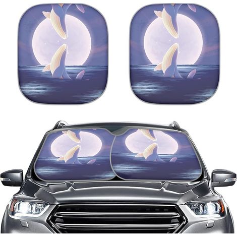 Hug Heart Print Pare-soleil de pare-brise voiture pliable (1/5)