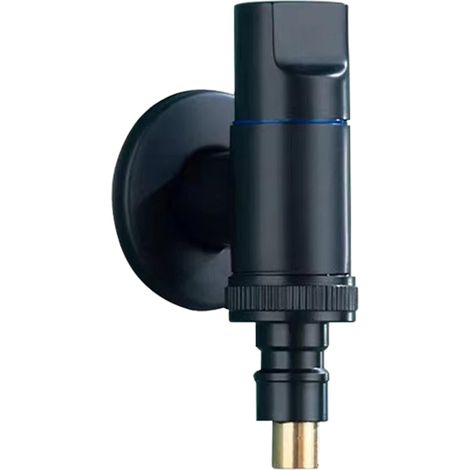Robinets De Machine à Laver Soild Laiton Simple Froid Fixé Au Mur Vadrouilles De Jardin Robinet De Piscine Ménage Vanne D'Arrêt D'Eau Automatique Vanne Triangulaire Vanne D'Arrêt D'Eau Pour De De