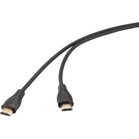 Câble de raccordement SpeaKa Professional HDMI Fiche mâle HDMI-A, Fiche mâle HDMI-A 2.00 m noir SP-1