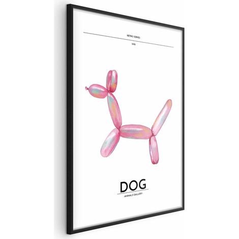 Poster – Holo-Dog – Bunter Hund im Retro-Stil (1/4)