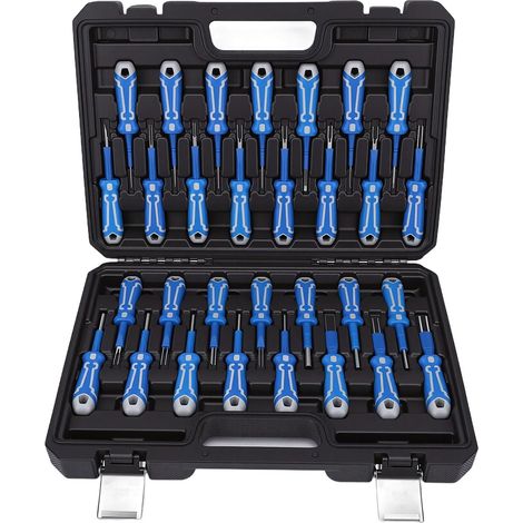 Automotive Electrical Terminal Removal Tool Kit, Steel Pin Puller Set with Non-Slip Handle and Different Shaped Probes, for The (1/5)