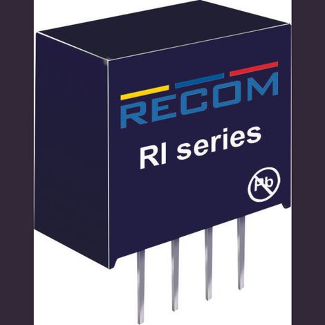 RECOM RI-1212S Convertitore DC/DC da circuito stampato 12 V/DC 12 V/DC 168 mA 2 W Num. uscite: 1 x Contenuto 1 pz. (1/2)
