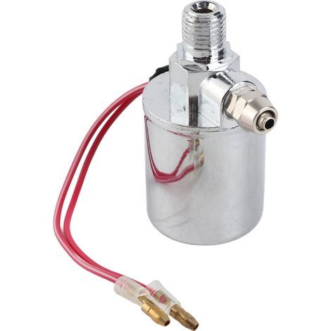 Universal 1/4" NPT 12V/24V Air Solenoid Valve, 200 psi, compatible with OD hoses, vehicle and motorcycle horns. (1/5)