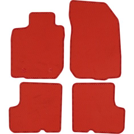 Dacia Duster I (2010-2013). Tapis de sol dédiés - EVA alvéolé rouge (1/5)