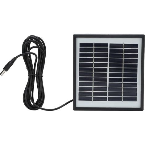 Panneau solaire polycristallin 2 W 12 V, chargeur polycristallin multifonctionnel portable avec cadre durable pour éclairage solaire de jardin (noir) (1/5)