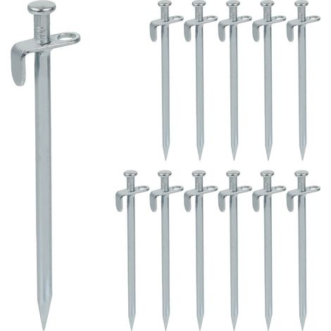 Juego de 12 clavijas para tienda de campaña