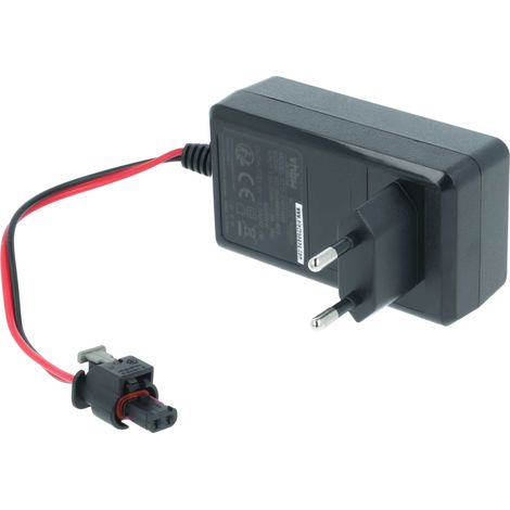 Vhbw – Adaptateur secteur pour Husqvarna Automower 308 – Bloc d'alimentation 21,6V 1,5A – Protection contre surcharges – Compatible avec tondeuses à gazon