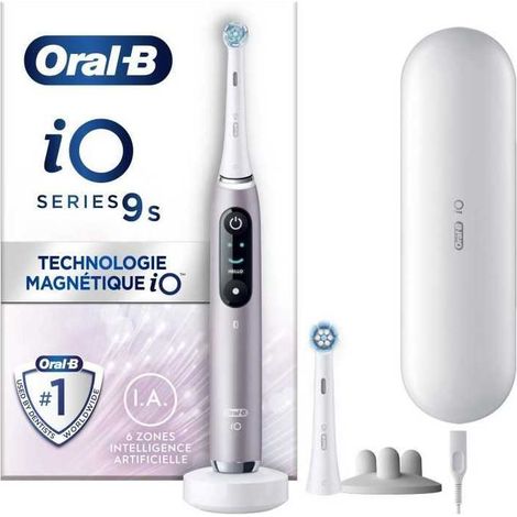 Cepillos de dientes - ORAL-B - Serie iO9s - Cuarzo rosa (+1 recambios) - Eléctrico (1/3)