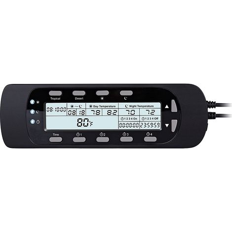 Thermostat programmable avec minuterie pour terrarium, régulation de la température jour/nuit (1/5)
