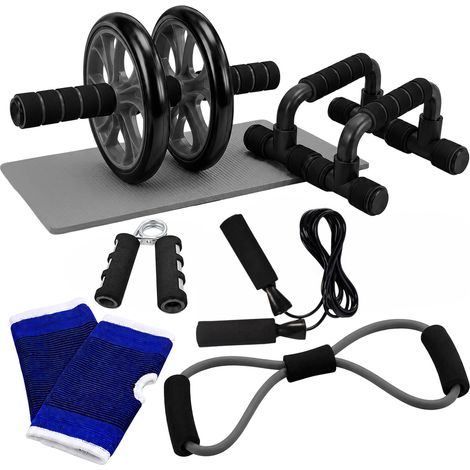 9-Piece Home Gym Fitness Set - Black (1/5)