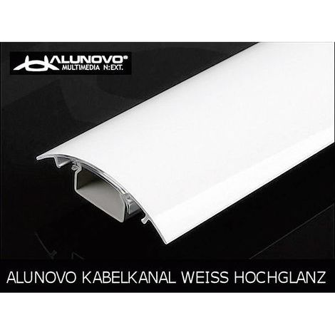 Protecteur de câble (L x l x h) 1000 x 80 x 20 mm blanc (brillant) Contenu: 1 pc(s) (1/5)