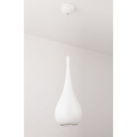 Suspension blanche goutte DROP, E27 40W, Maxlight P0235