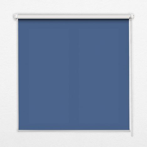 Tenda a Rullo Interna per Finestra - Tenda Filtrante Luce - Tenda Privacy - Tenda Decorativa Rettangolare - Rullo per Interni - (100 cm x 140 cm) - Marina (1/5)