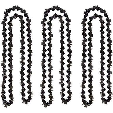 Lot de 3 Chaîne de tronçonneuse de 50 cm 0.325\" 1,5 mm 76 maillons d\'entraînement - compatible avec Timberpro 62CC, Hyundai et autres (1/4)