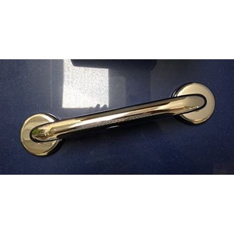 Maniglione per disabili k design in acciaio inox cromato 30x8,7 cm corrimano (1/2)