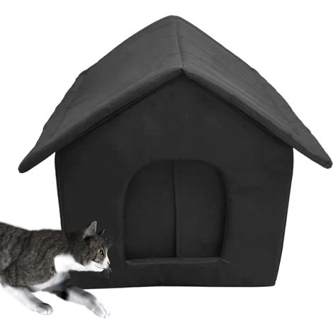Abri pour Chats Errants Maison Chaude pour Chaton Tente Imperméable (1/5)