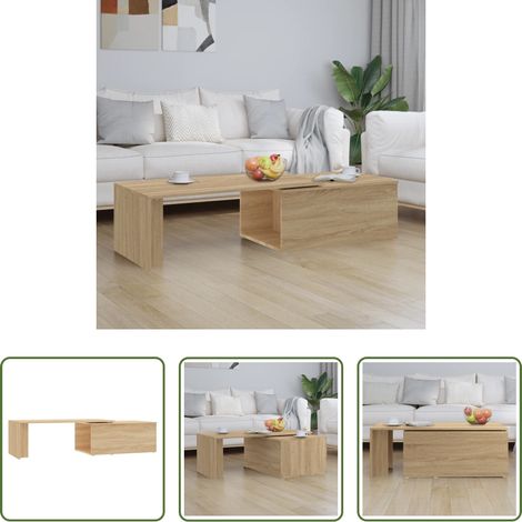 Couchtisch Sonoma-Eiche - Couchtisch Sonoma-Eiche 150x50x35 cm Holzwerkstoff (1/5)