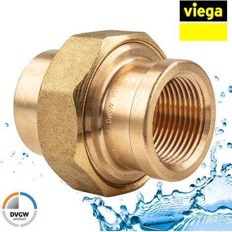 Viega Rotguss Verschraubung IG/IG 1 1/2 Zoll - Typ 3340 - konisch dichtend (1/5)