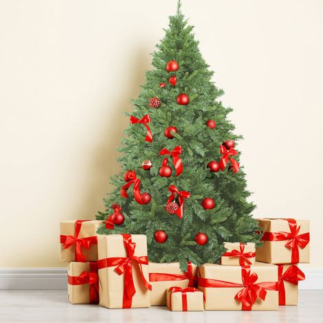Dmora Albero di Natale Innsbruck, Albero artificiale extra folto, Albero effetto reale in PVC, 683 rami, Altezza cm 150, con imballo rinforzato (1/5)