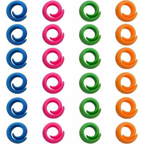 ZVD 24 clips de support de fil de Cônette pour bobines empêchent efficacement le déroulement du fil, décollent les bobines de fil, le porte-fil et l'organisateur-Fei Yu (1/4)