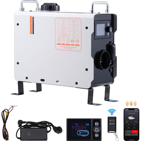 Mophorn Calentador diésel de 2KW,calentador de aire portátil todo en uno de 12 V/24 V con aplicación Bluetooth,control remoto,pantalla de visualización,alarma de CO,calentamiento rápido para vehículos (1/5)