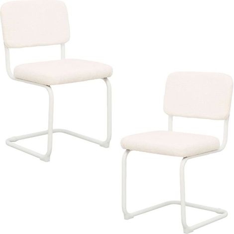 Packs Sillas Comedor - Pack 2 Sillas Axo Tela - Blanco