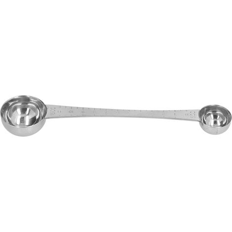Cuillère à café graduée, cuillère doseuse double, cuillère à soupe en acier inoxydable, cuillère à assaisonnement (1/5)
