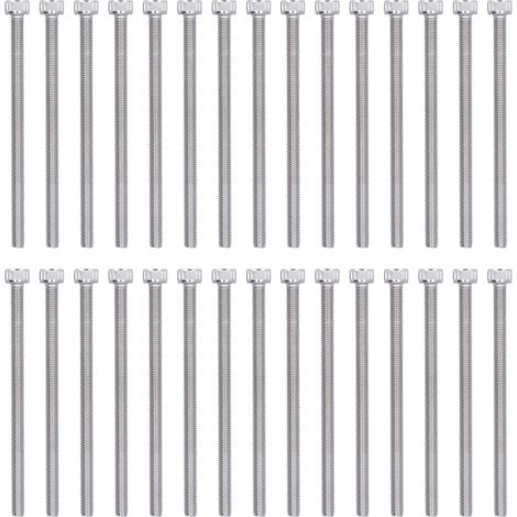 30 M5-Innensechskantschrauben, Edelstahl A2 – 60-mm-Set – 30 Stück